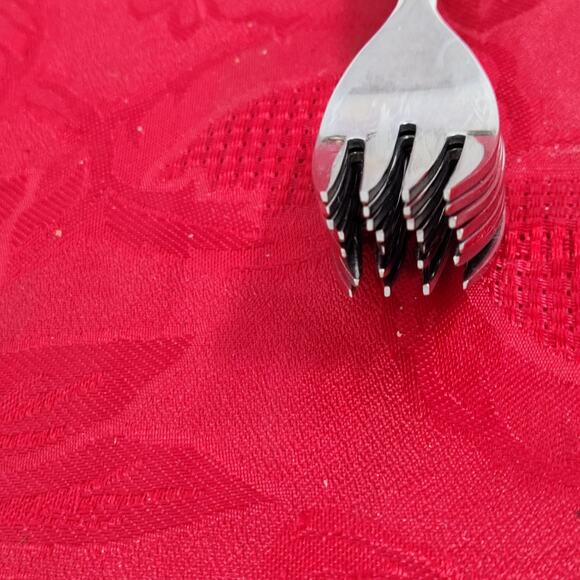 8X SF Oneida Oneidacraft Deluxe Stainless Wintersong Salad Forks - Picture 13 of 13